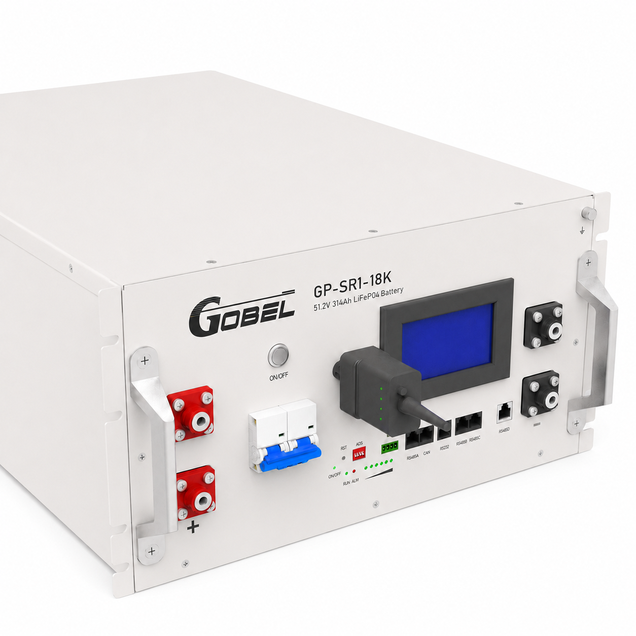 Gobel PowerFable 18 18.2kWh Solar Battery Module (51.2V 356Ah) - High-Density Server Rack LiFePO4, JK Active BMS Compatible with Victron/Deye/Growatt