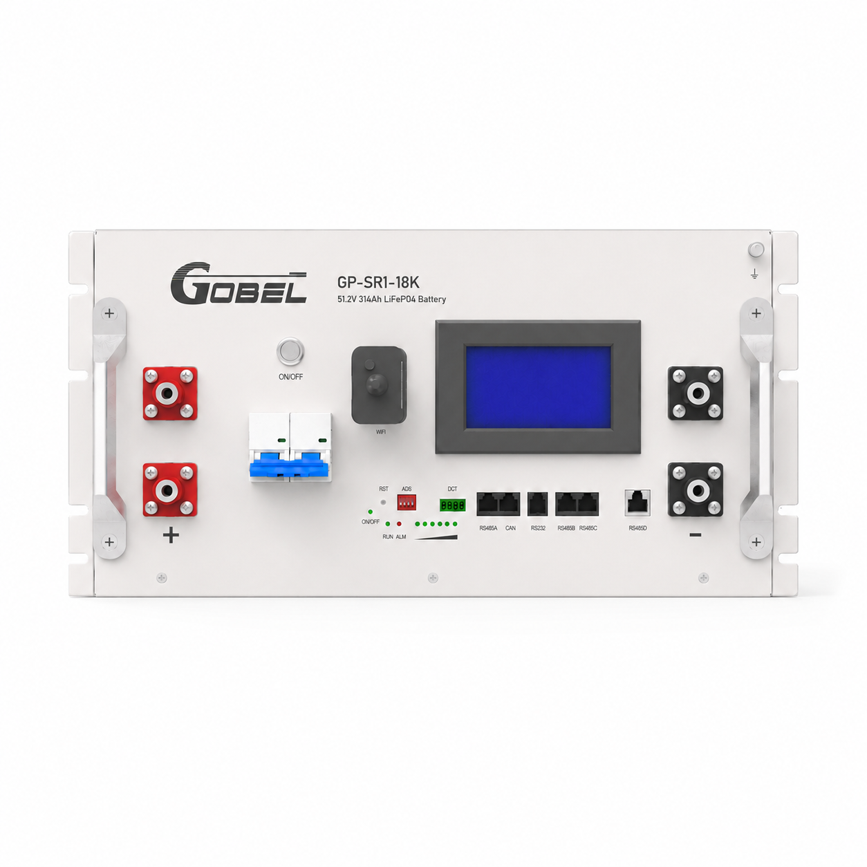 Gobel PowerFable 18 18.2kWh Solar Battery Module (51.2V 356Ah) - High-Density Server Rack LiFePO4, JK Active BMS Compatible with Victron/Deye/Growatt