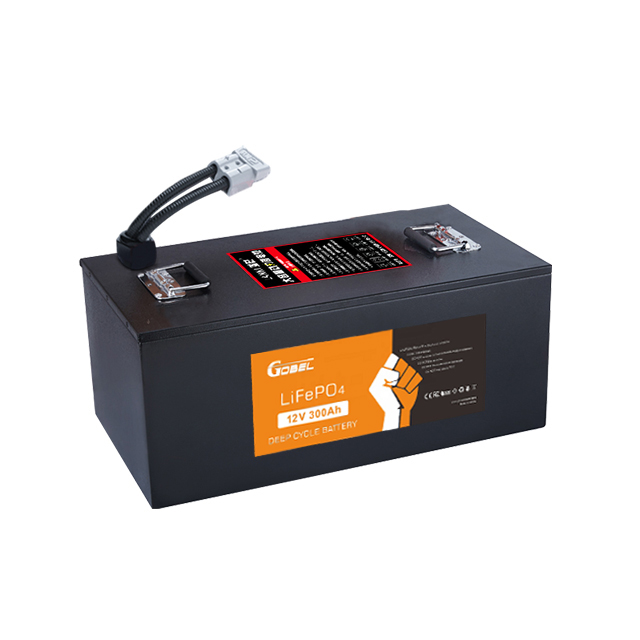 Gobel Power GP-12300 12.8V 300Ah 3.84kWh LiFePO4 Battery Pack - Deep Cycle Solar Battery with Built-in BMS, ABS Case, 4000+ Cycles for RV, Marine, Off-Grid Solar